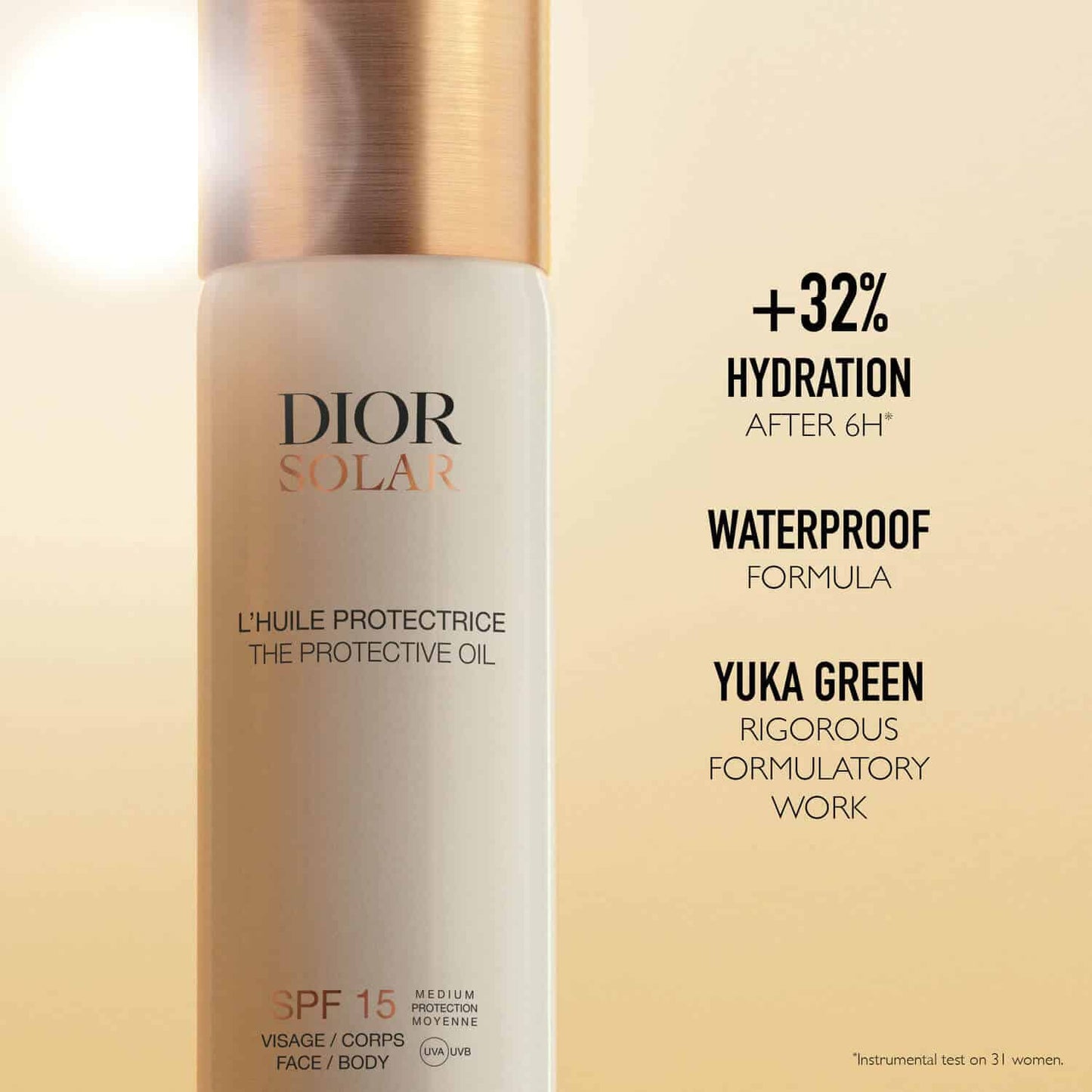 DIOR SOLAR L’ HUILE PROTECTRICE SPF 15