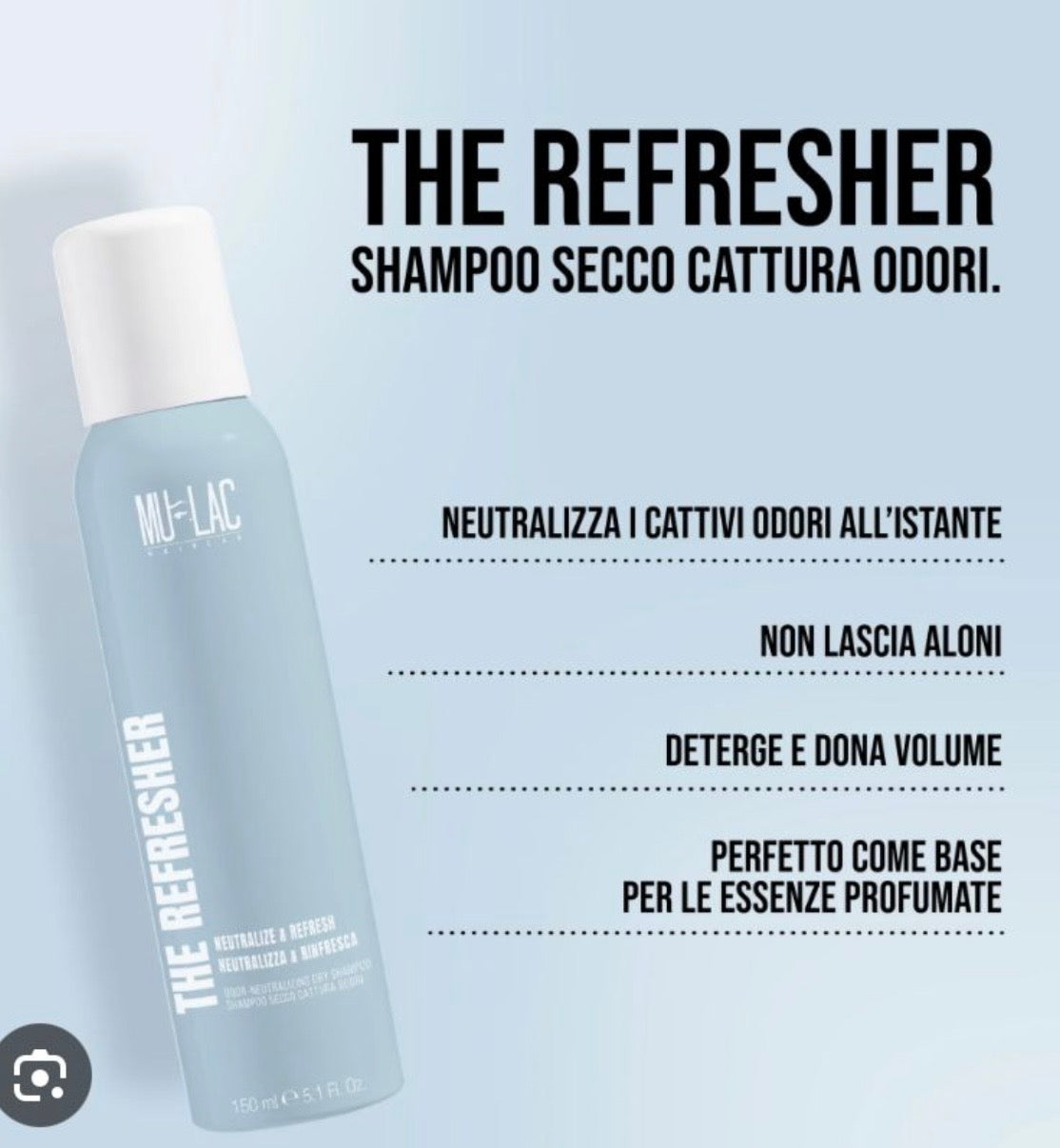 MULAC THE REFRESHER SHAMPOO SECCO