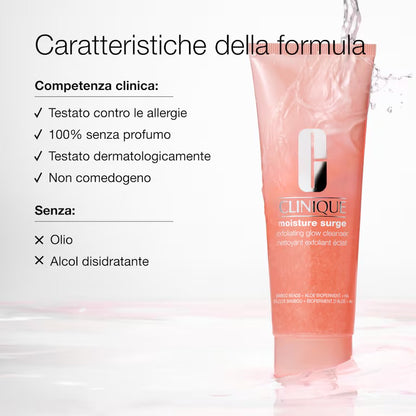 CLINIQUE MOISTURE SOURGE EXFOLIATING GLOW CLEANSER