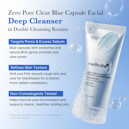 MEDICUBE ZERO PORE SA CLEAR CAPSULE CLEANSING FOAM