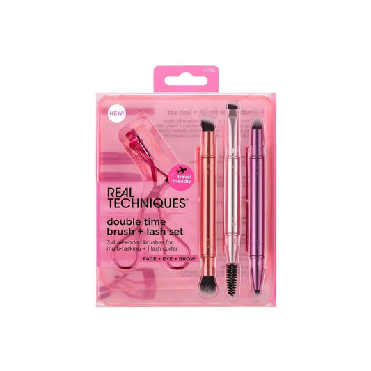 REAL TECHNIQUES  DOUBLE TIME LASH + BRUSH SET