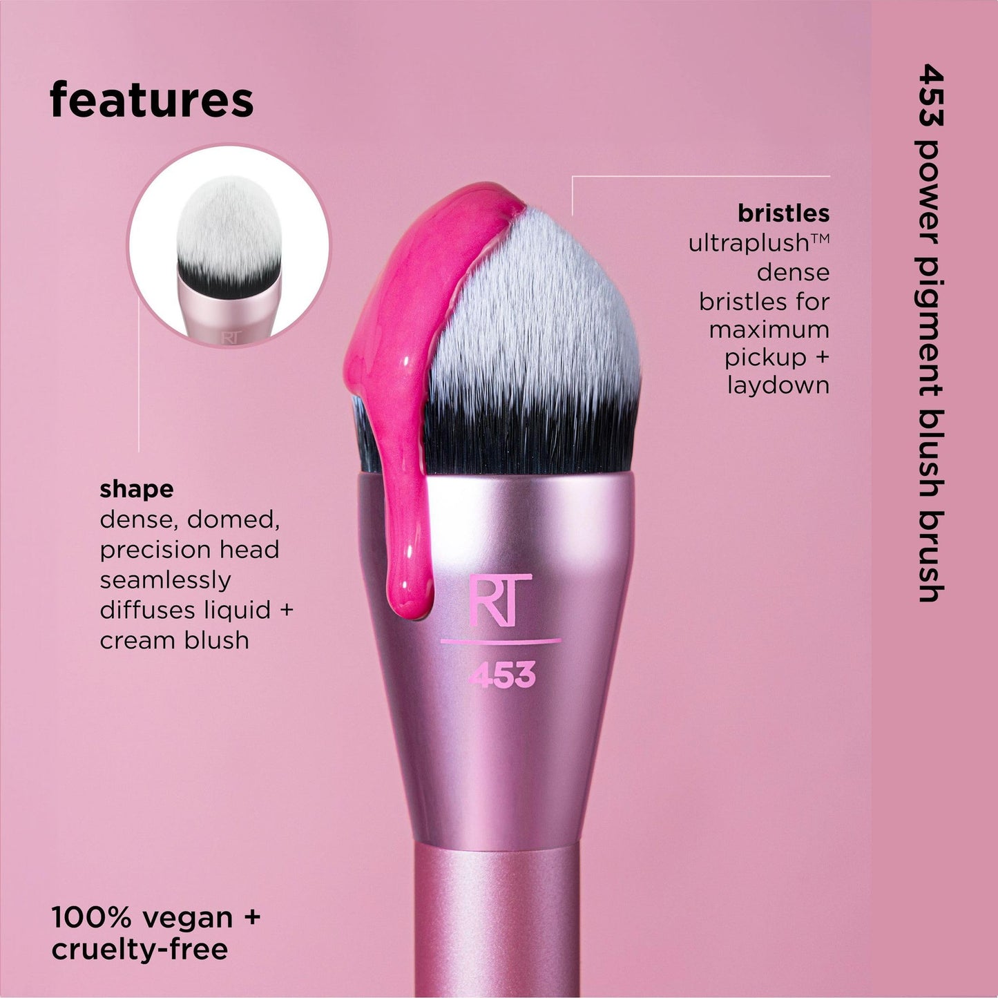 REAL TECHNIQUES POWER PIGMENT BLUSH BRUSH